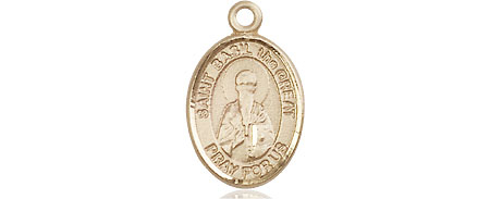 14kt Gold Saint Basil the Great Medal