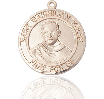 14kt Gold Saint Maximilian Kolbe Medal