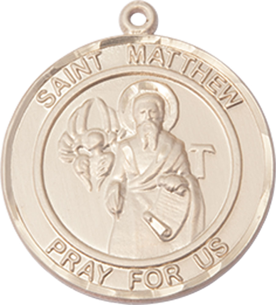 14kt Gold Saint Matthew the Apostle Medal