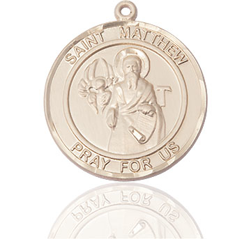 14kt Gold Saint Matthew the Apostle Medal