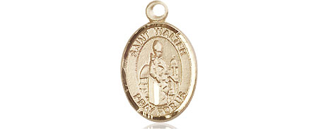 14kt Gold Saint Walter of Pontnoise Medal