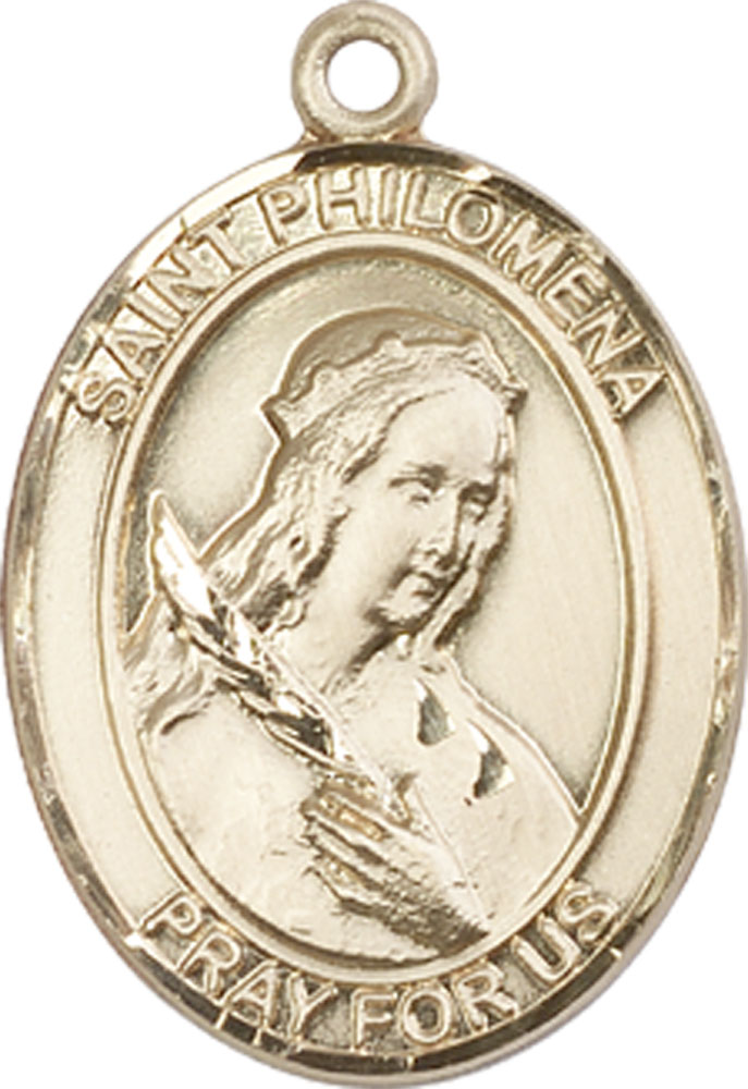 14kt Gold Saint Philomena Medal