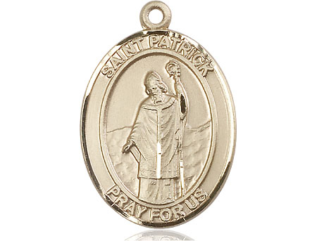 14kt Gold Saint Patrick Medal