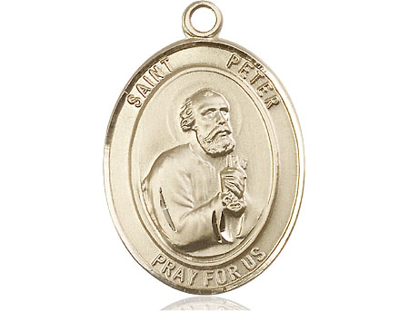 14kt Gold Saint Peter the Apostle Medal