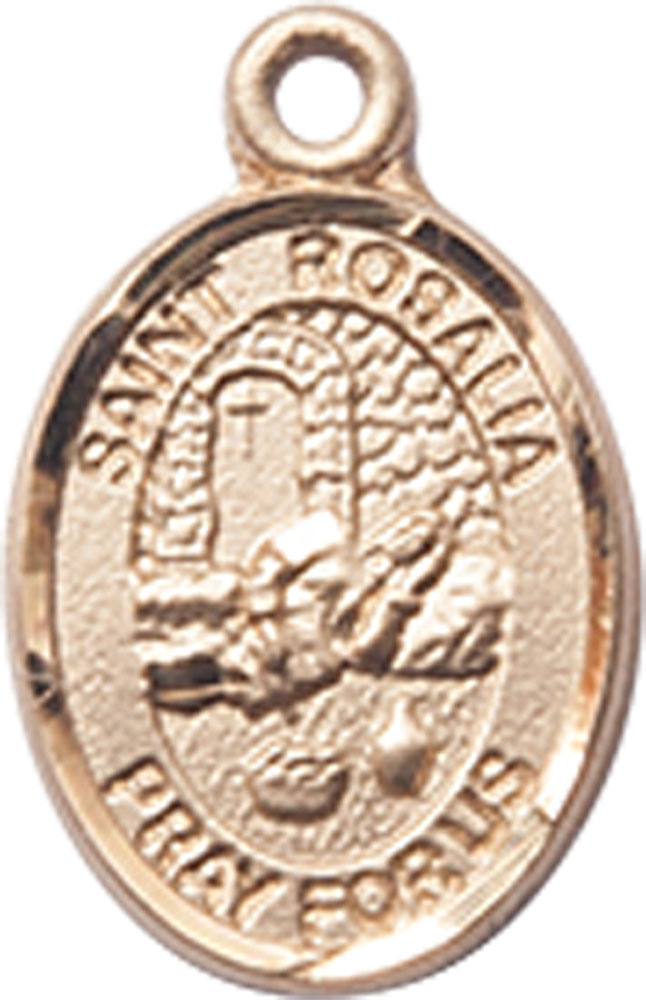 14kt Gold Saint Rosalia Medal