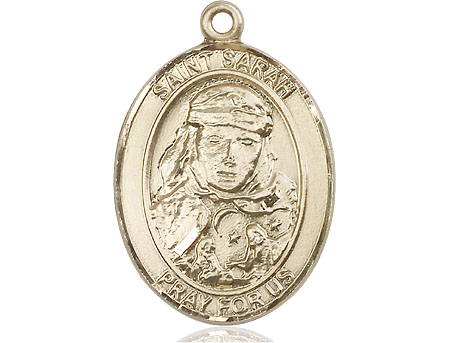 14kt Gold Saint Sarah Medal