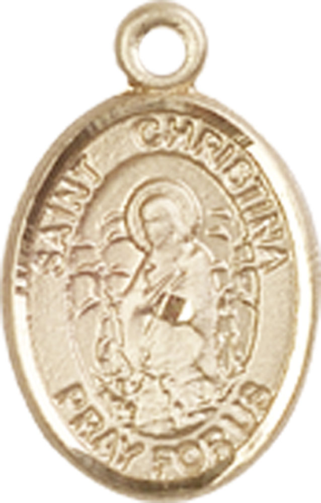 14kt Gold Saint Christina the Astonishing Medal