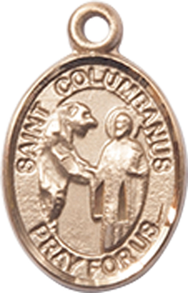 14kt Gold Saint Columbanus Medal