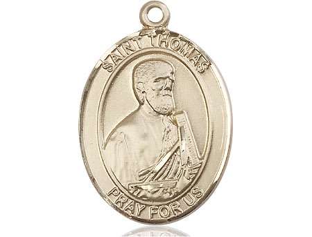 14kt Gold Saint Thomas the Apostle Medal