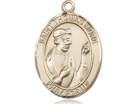 14kt Gold Saint Thomas More Medal