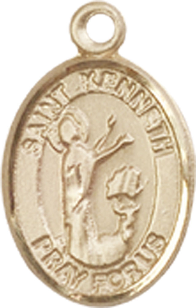 14kt Gold Saint Kenneth Medal