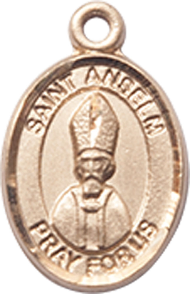 14kt Gold Saint Anselm of Canterbury Medal