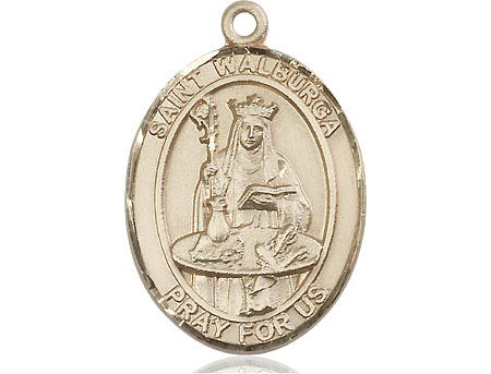 14kt Gold Saint Walburga Medal