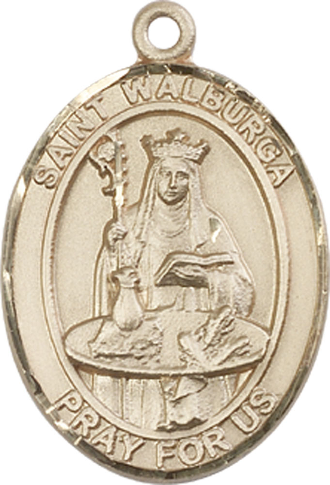 14kt Gold Saint Walburga Medal