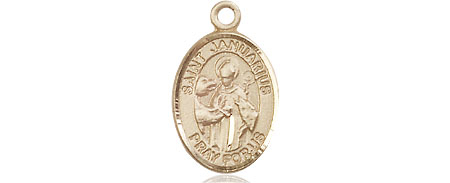 14kt Gold Saint Januarius Medal