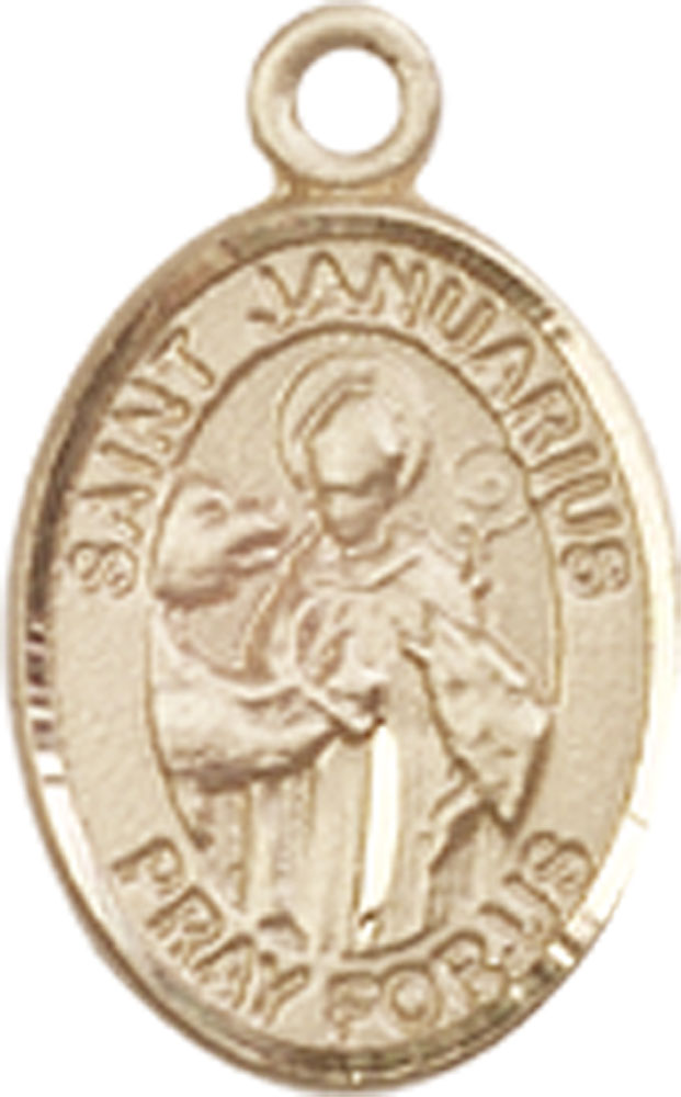 14kt Gold Saint Januarius Medal