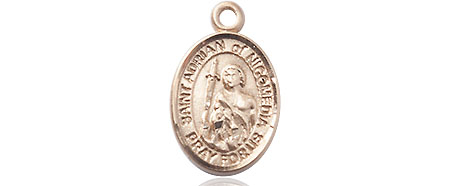 14kt Gold Saint Adrian of Nicomedia Medal