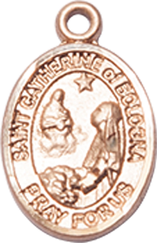 14kt Gold Saint Catherine of Bologna Medal