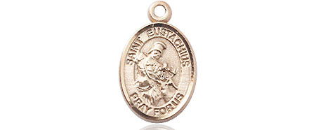 14kt Gold Saint Eustachius Medal
