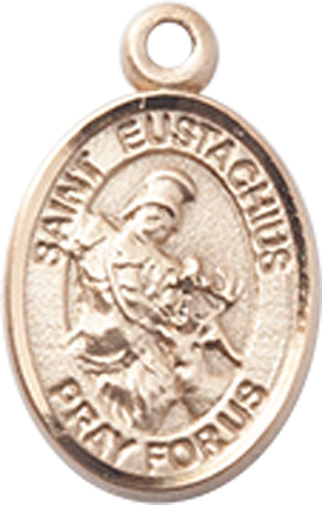 14kt Gold Saint Eustachius Medal