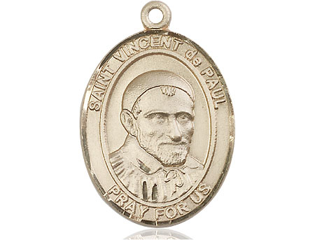 14kt Gold Saint Vincent de Paul Medal