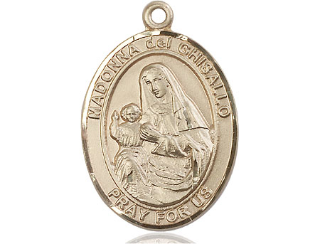 14kt Gold Saint Madonna Del Ghisallo Medal