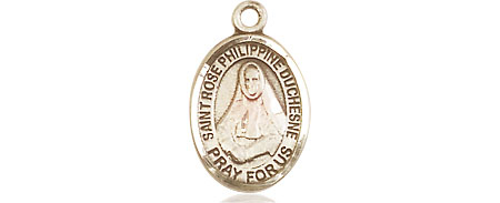 14kt Gold Saint Rose Philippine Medal