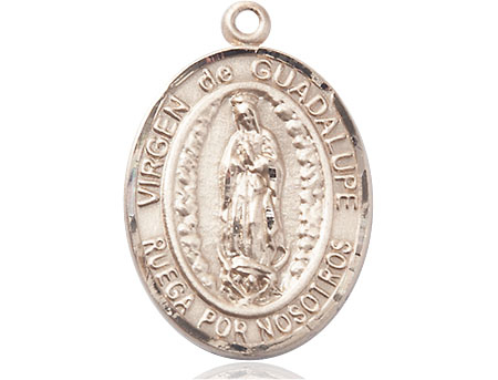 14kt Gold Virgen de Guadalupe Medal