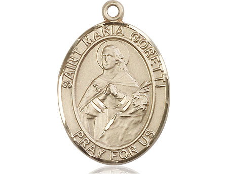 14kt Gold Saint Maria Goretti Medal