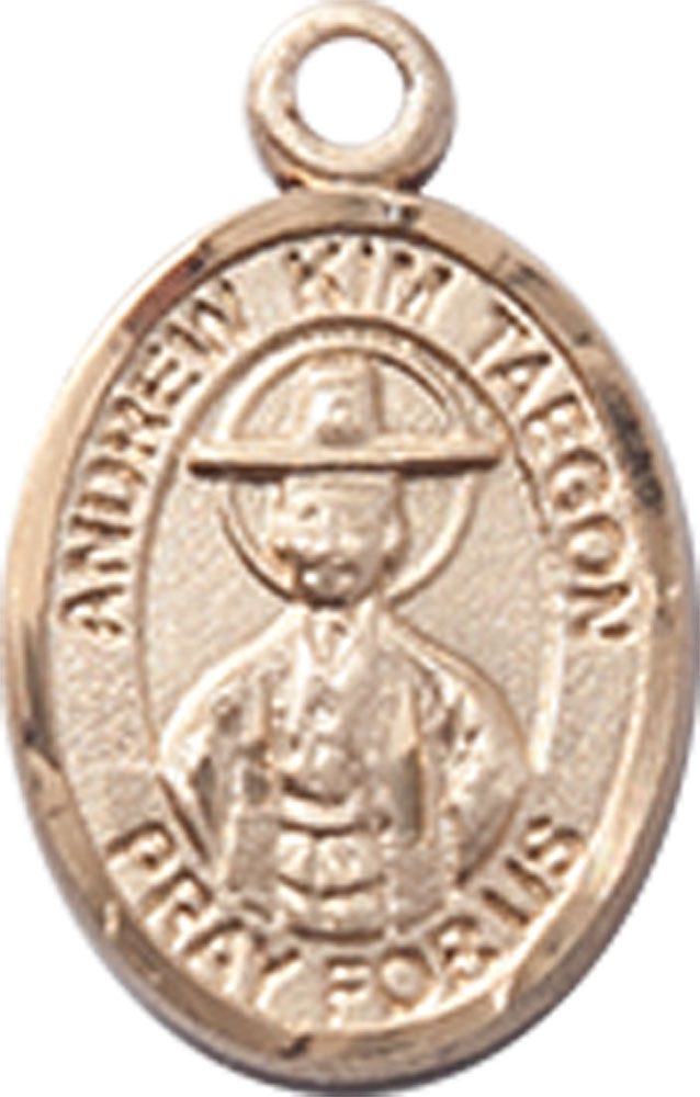 14kt Gold Saint Andrew Kim Taegon Medal
