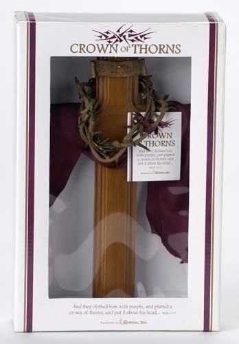 10&quot; Crown Of Thorns Cross - Communion