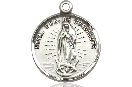 Sterling Silver Our Lady of Guadalupe Medal