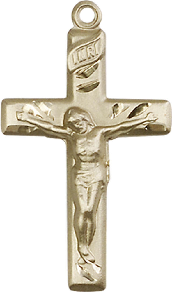 14kt Gold Filled Crucifix Medal