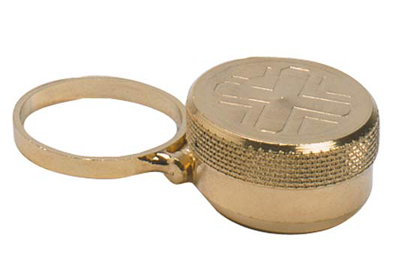 Oil Stock with Ring, Nickel Plated