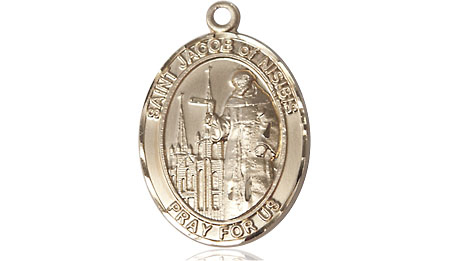 14kt Gold Filled Saint Jacob of Nisibis Medal