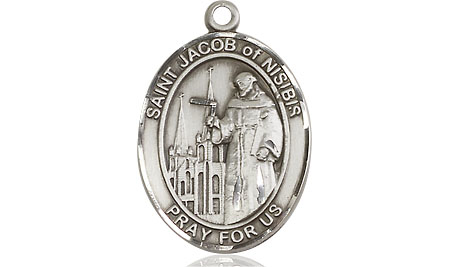 Sterling Silver Saint Jacob of Nisibis Medal