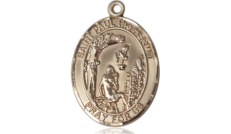 14kt Gold Filled Paul the Hermit Medal