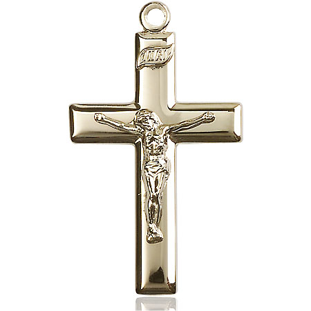 14kt Gold Filled Crucifix Medal
