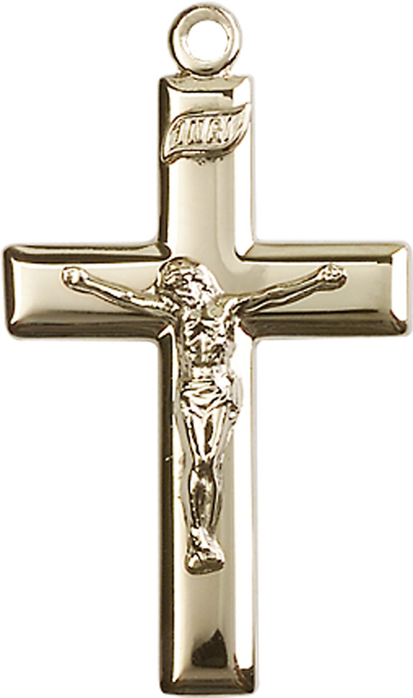 14kt Gold Filled Crucifix Medal