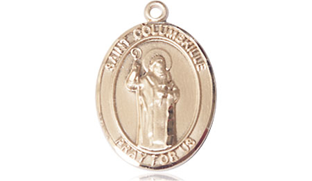 14kt Gold Filled Saint Columbkille Medal