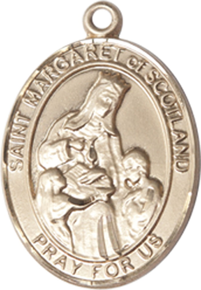 14kt Gold Filled Saint Margaret of Scotland Medal