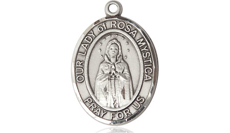 Sterling Silver Our Lady of Rosa Mystica Medal