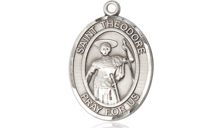 Sterling Silver Saint Theodore Stratelates Medal