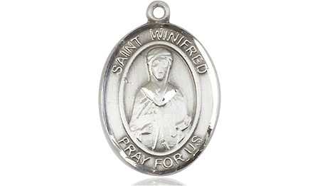Sterling Silver Saint Winifred of Wales Medal