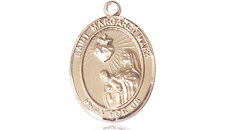 14kt Gold Filled Saint Margaret Mary Alacoque Medal