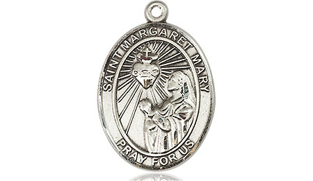 Sterling Silver Saint Margaret Mary Alacoque Medal