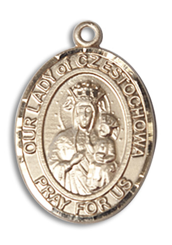 14kt Gold Filled Our Lady of Czestochowa Medal