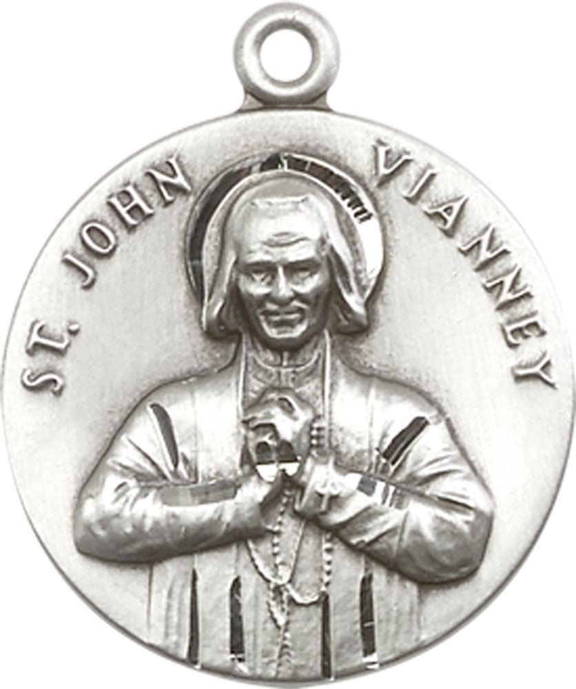 Sterling Silver Saint John Vianney Medal