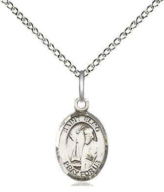 Sterling Silver Saint Elmo Pendant on a 18 inch Sterling Silver Light Curb chain