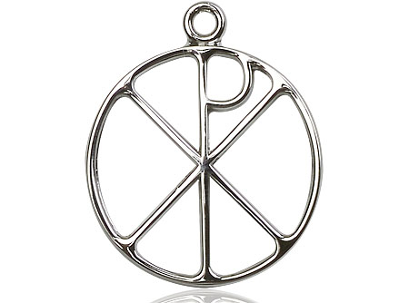 Sterling Silver Chi Rho Medal